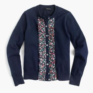 J. Crew Jackie Cardigan In Liberty Floral Small NWT